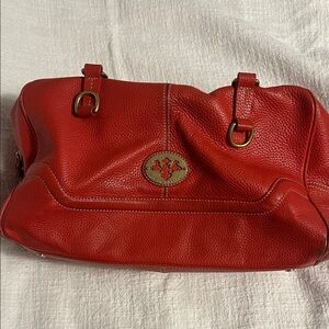 Prix De Dressage Red Leather Women's Bag